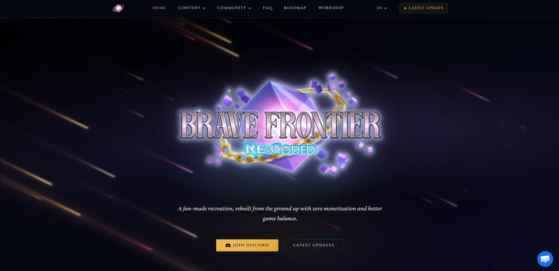 Brave Frontier Re:Coded Website